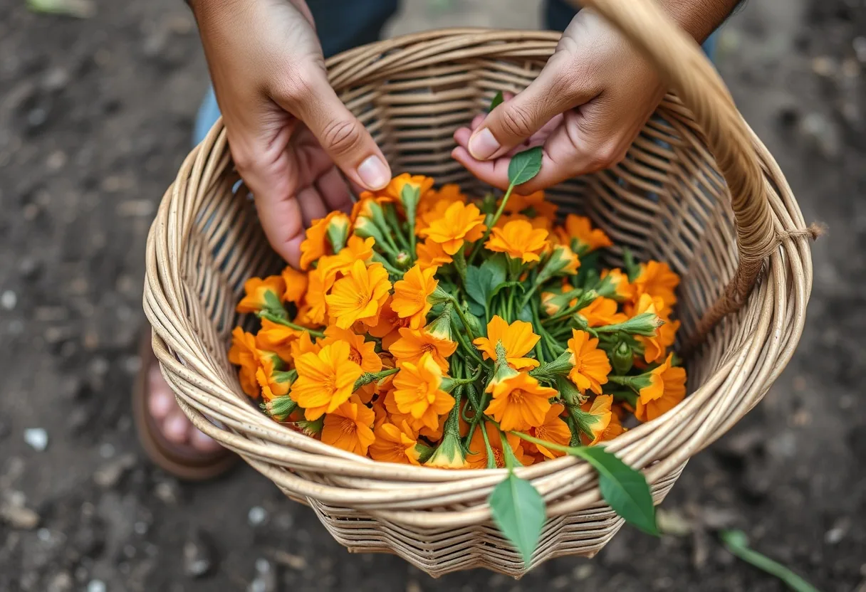 Del huerto a la mesa: Flores comestibles en diseño único.