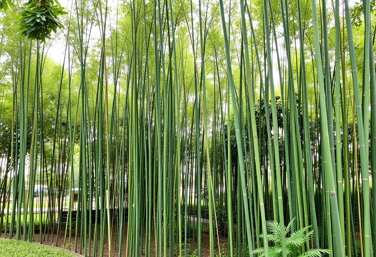 ¡Jardín renovado con bambú natural!