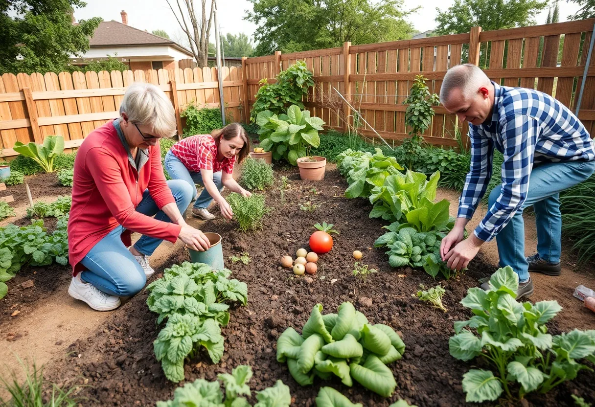 Uniendo la comunidad con cultivo compartido