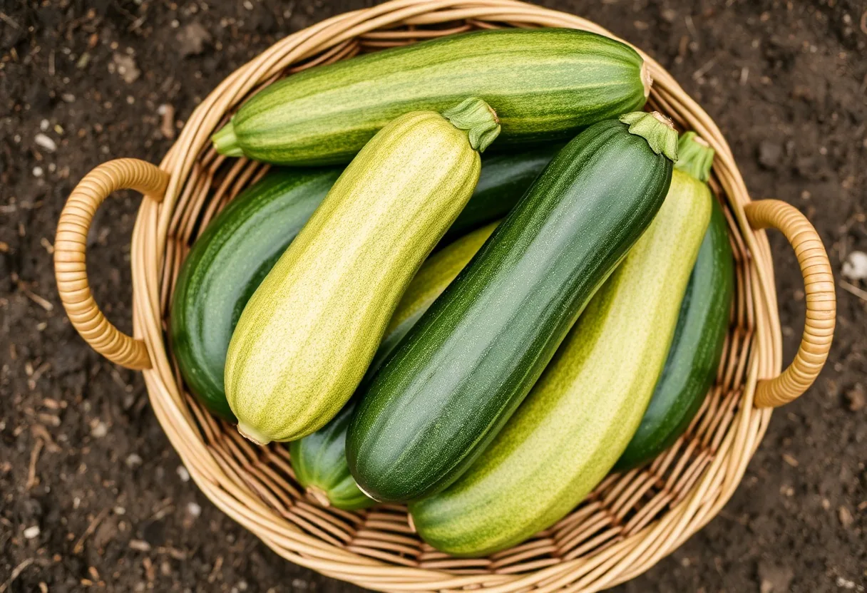 Deliciosas verduras para calabacines