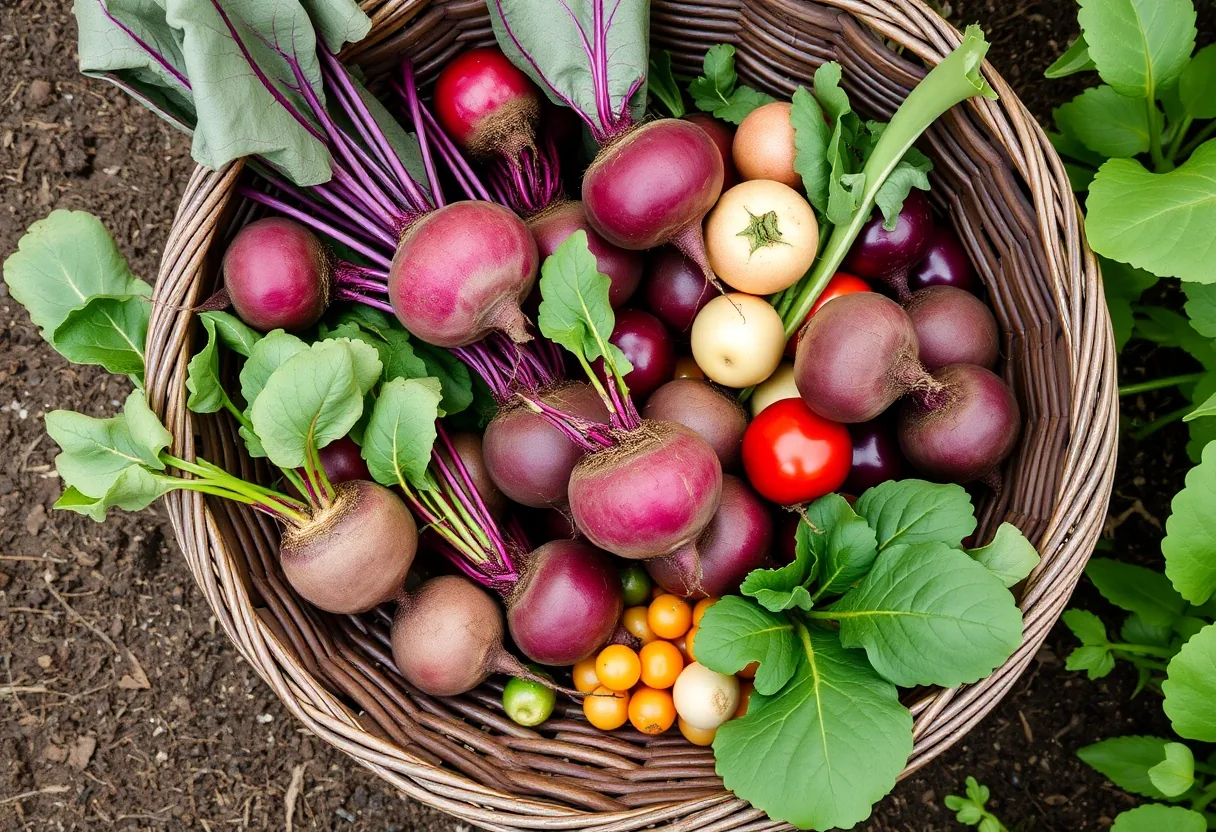 Variedad fresca de vegetales cultivados en casa