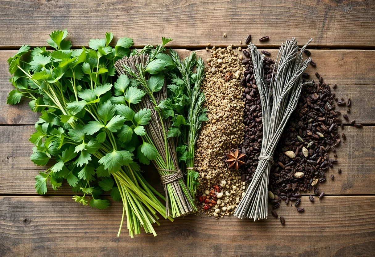 Aromas caseros: Especias y hierbas frescas