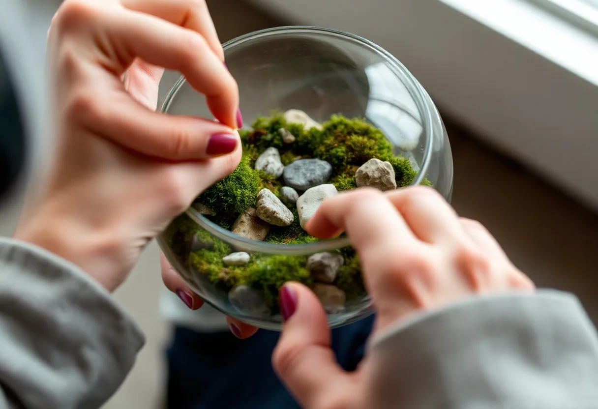 Cómo decorar tu terrario con elementos naturales