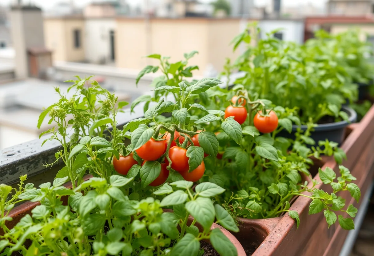 Plantas ideales para huertos en techo