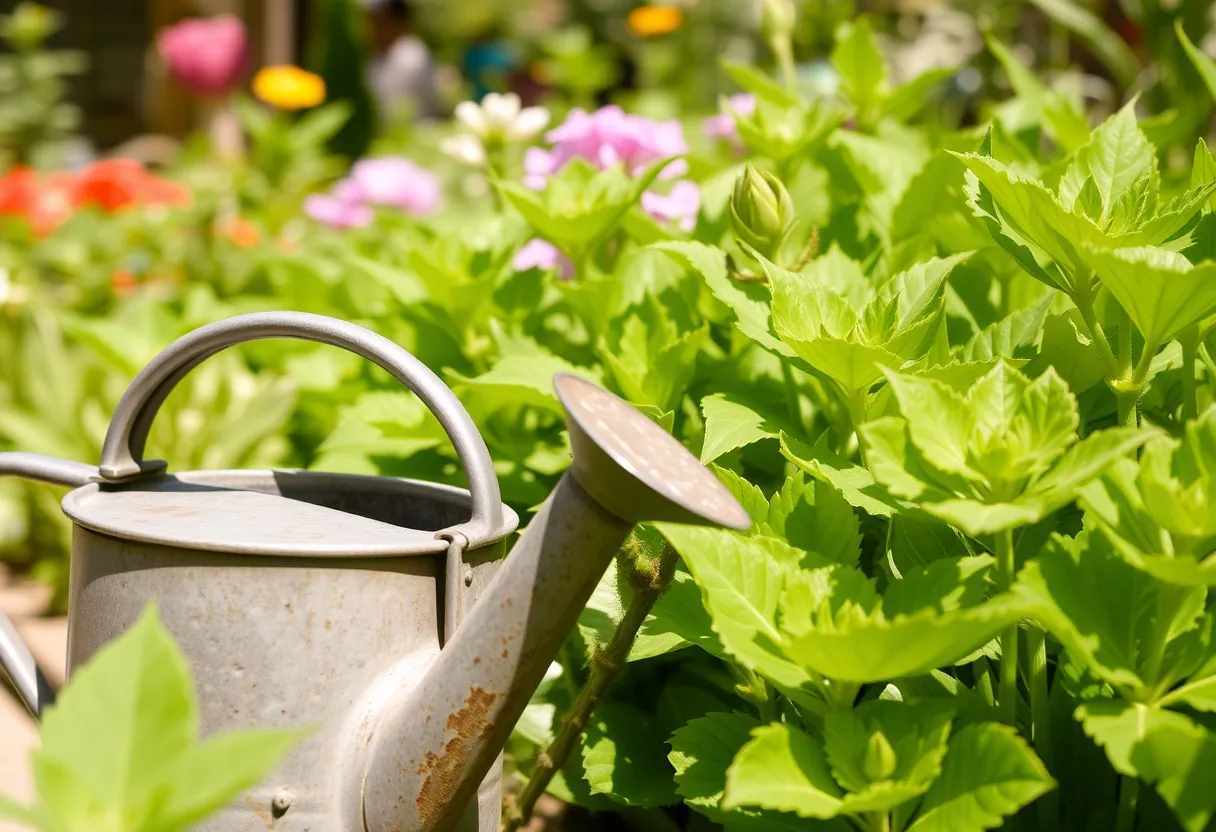 Regadera ideal para jardines exuberantes 🌿