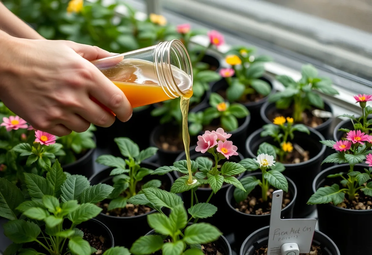 Nutrición orgánica para flores sabrosas 🌼