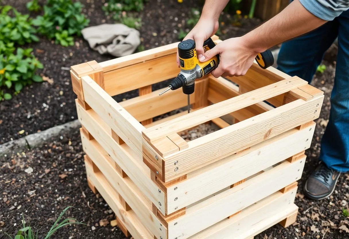 Construcción compostador palets: práctico y sostenible