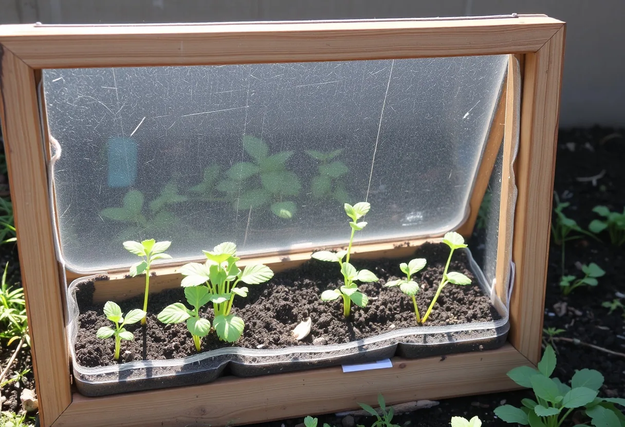 Renueva ventanas con plantas verdes
