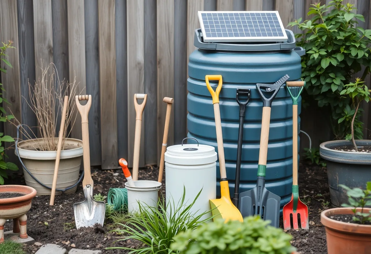 Jardinería sostenible con tecnología innovadora