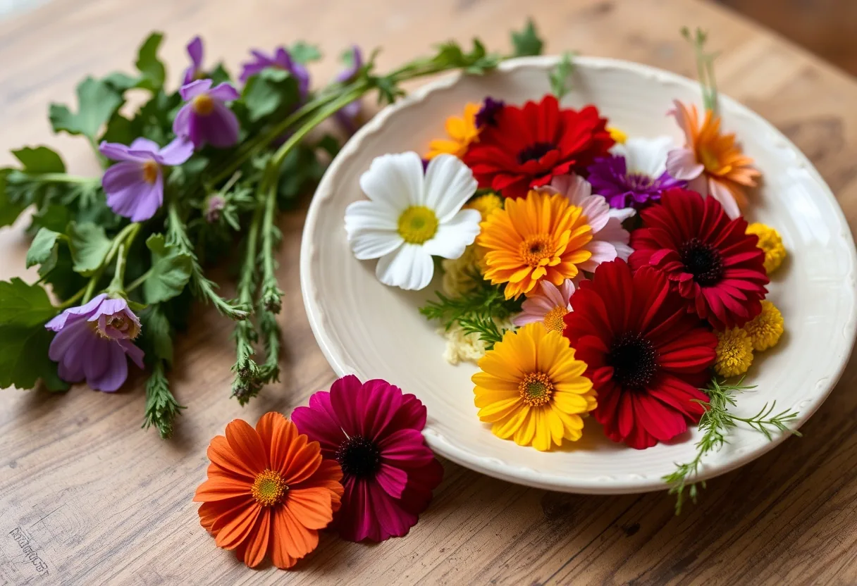 Deléitate cocinando con flores comestibles