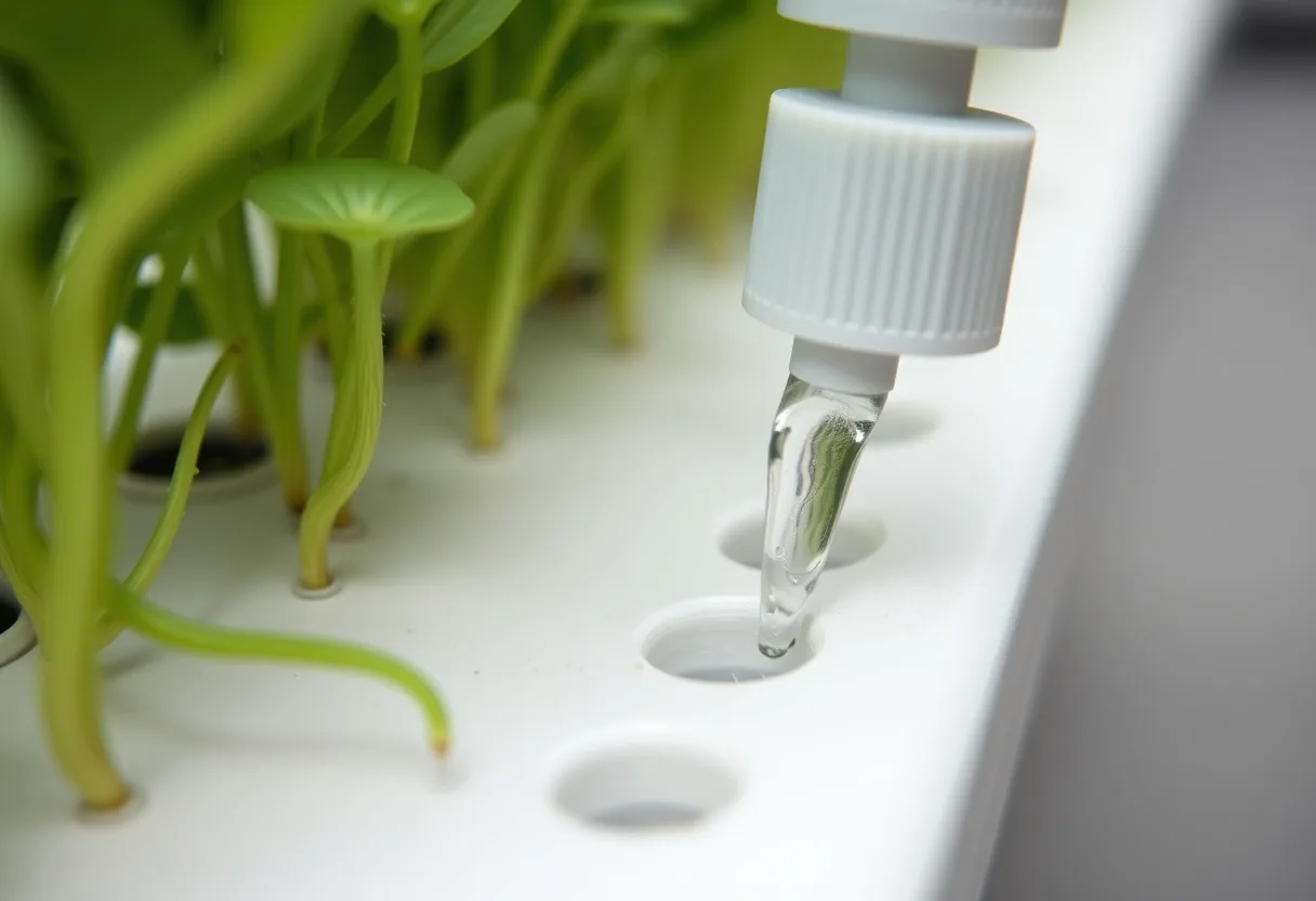 Sistema hidropónico de goteo: eficiente y sostenible. 🌱💧