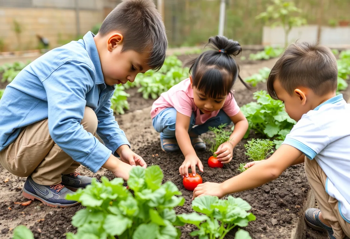 Transforma la educación con huertos escolares