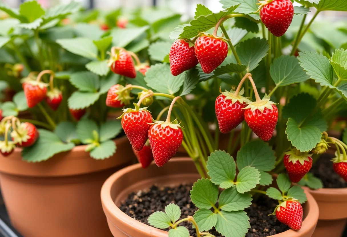 Secretos de cultivo de fresas en macetas