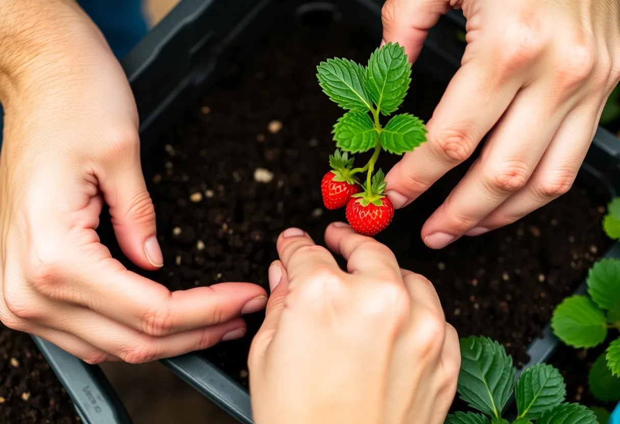 Guía visual del proceso de plantación
