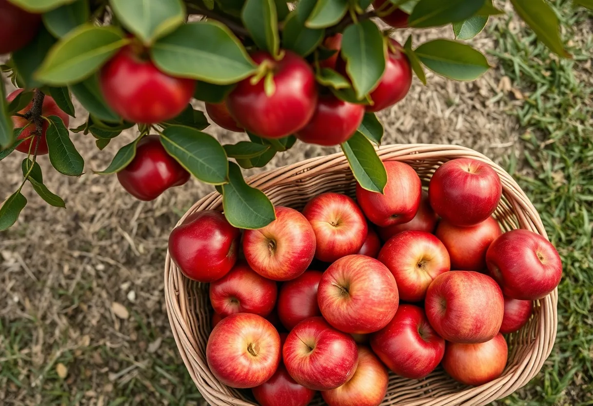 Cosecha fresca de manzanas, ¡deléitate con su sabor!