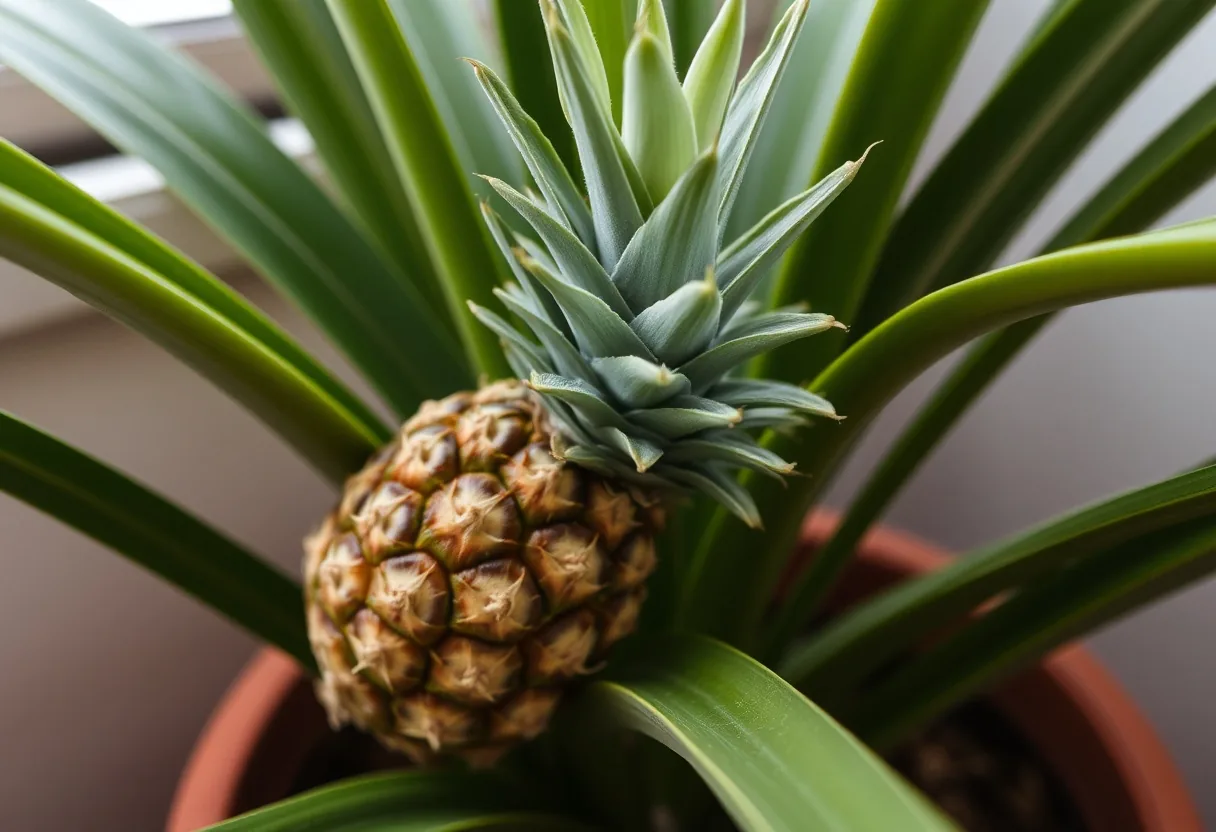 Preparándose para la deliciosa piña fresca 🍍
