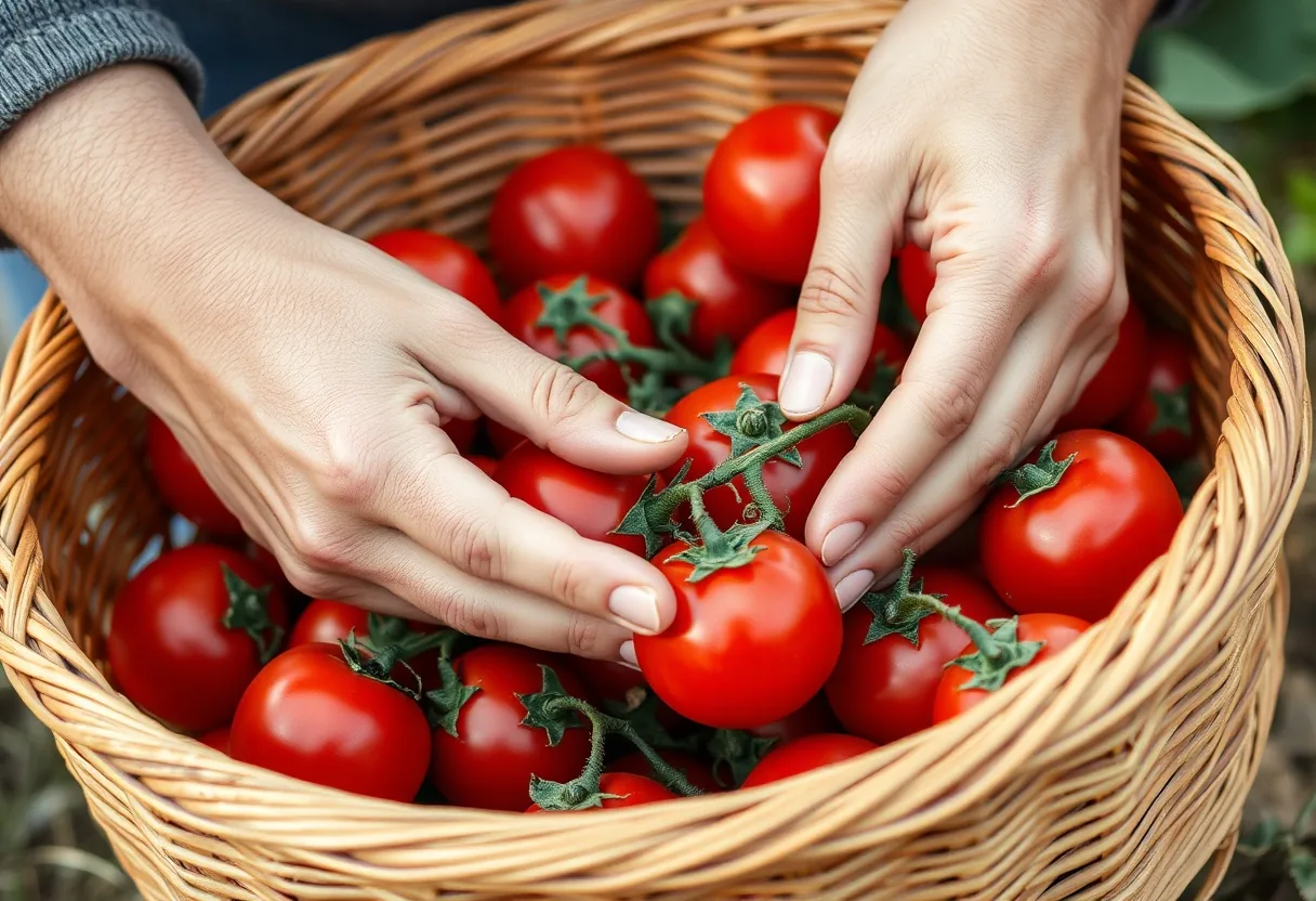 Tomates caseros: cosecha sostenible y saludable