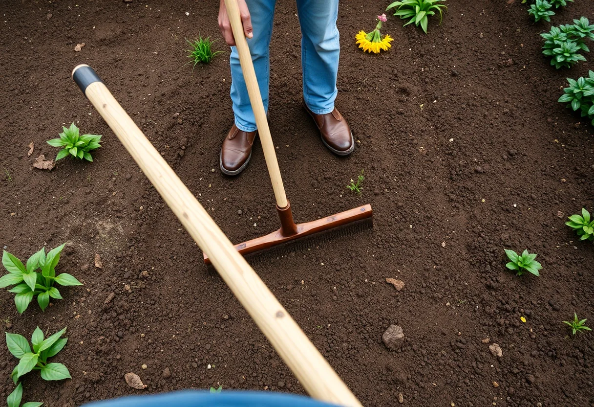 Preparación del terreno para jardinería