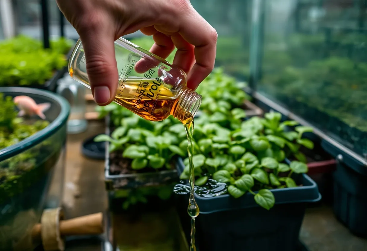 Cómo preparar soluciones nutritivas para huertos acuapónicos