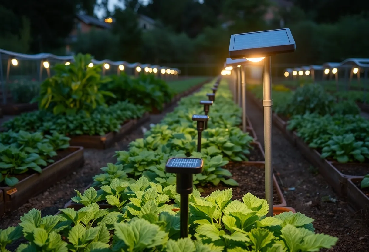 Optimiza tu huerto con iluminación eficiente