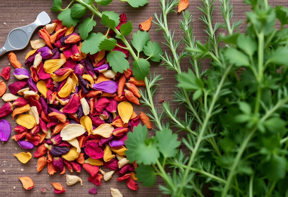 Descubre sabores únicos con flores secas 🌸