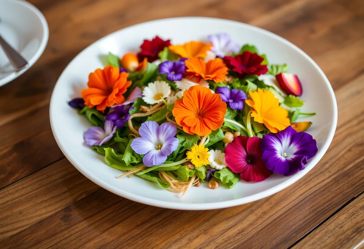 Delicias tradicionales con toque floral