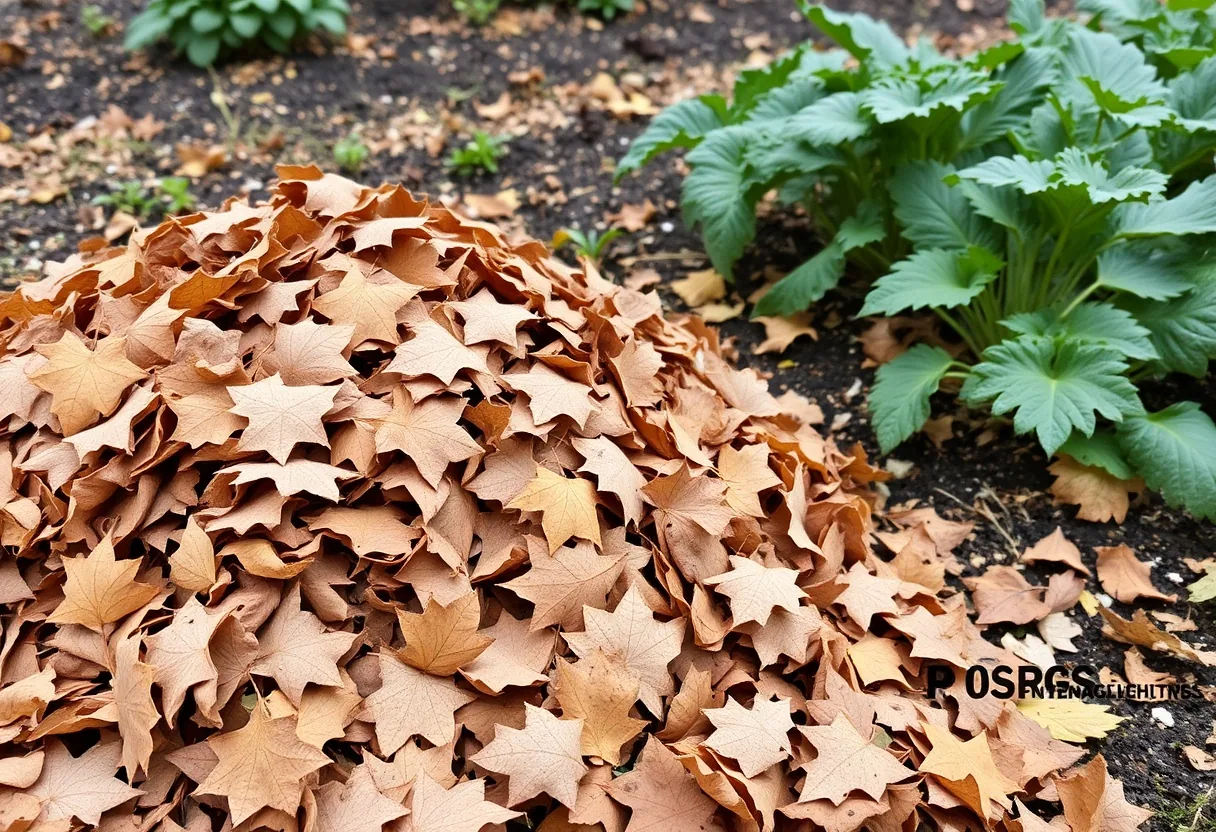 Beneficios de hojas secas en tu huerto