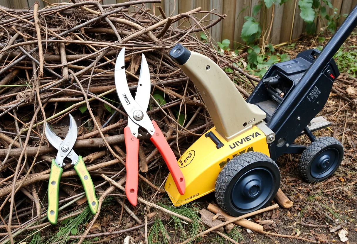 Herramientas clave para compostar restos de poda