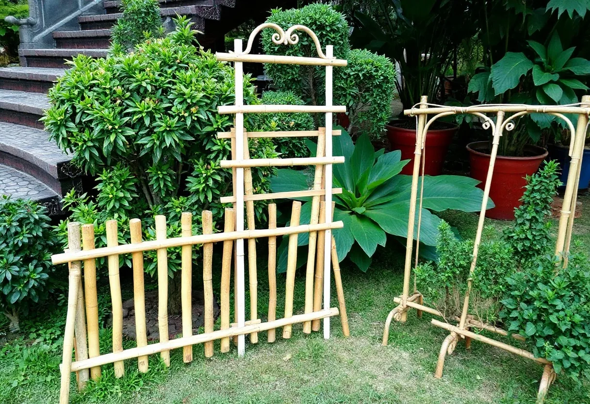 Diseños creativos con bambú para tu jardín