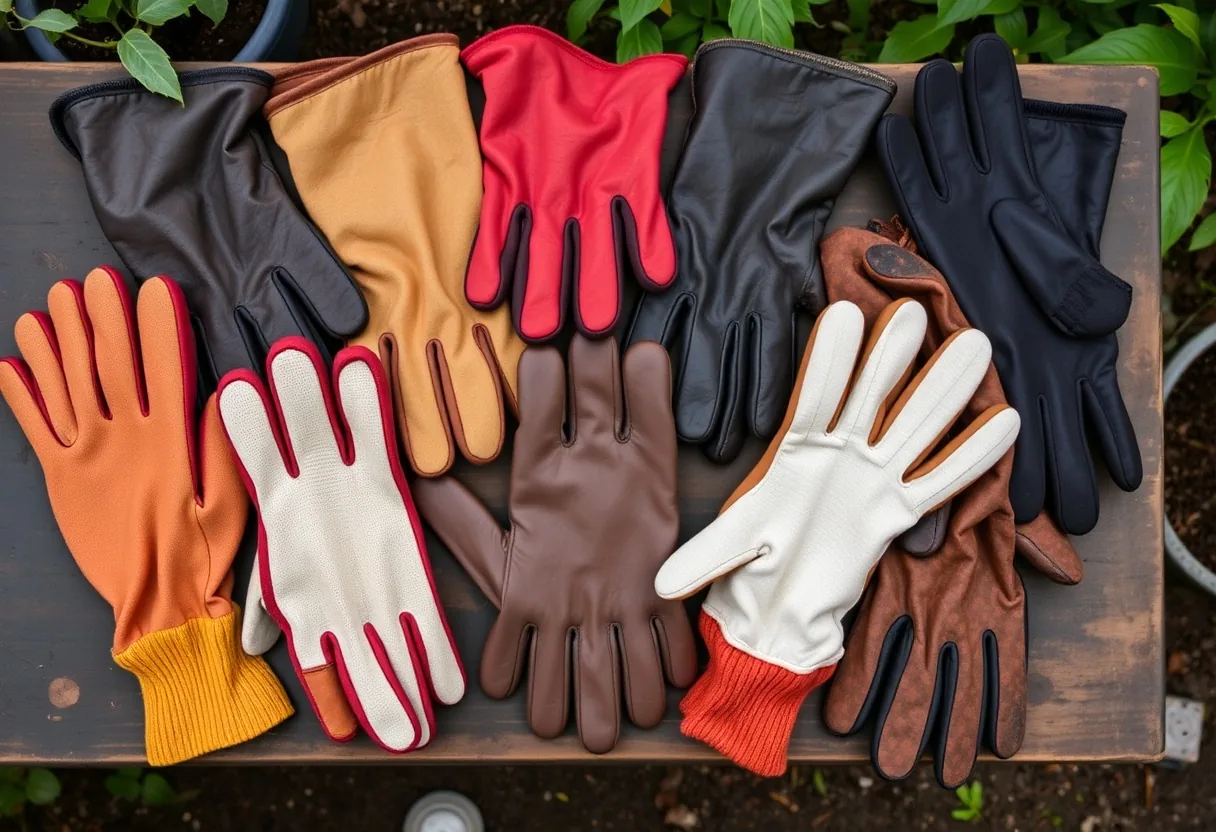Tipos de guantes de jardinería