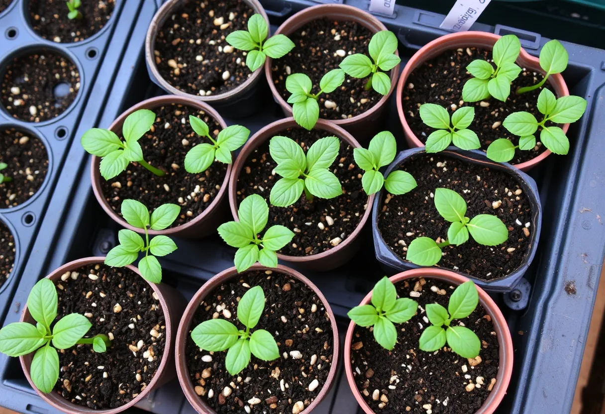 Semillas listas para la plantación