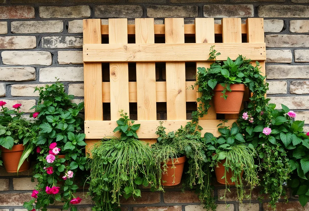Guía para hacer un jardín vertical con palets reciclados