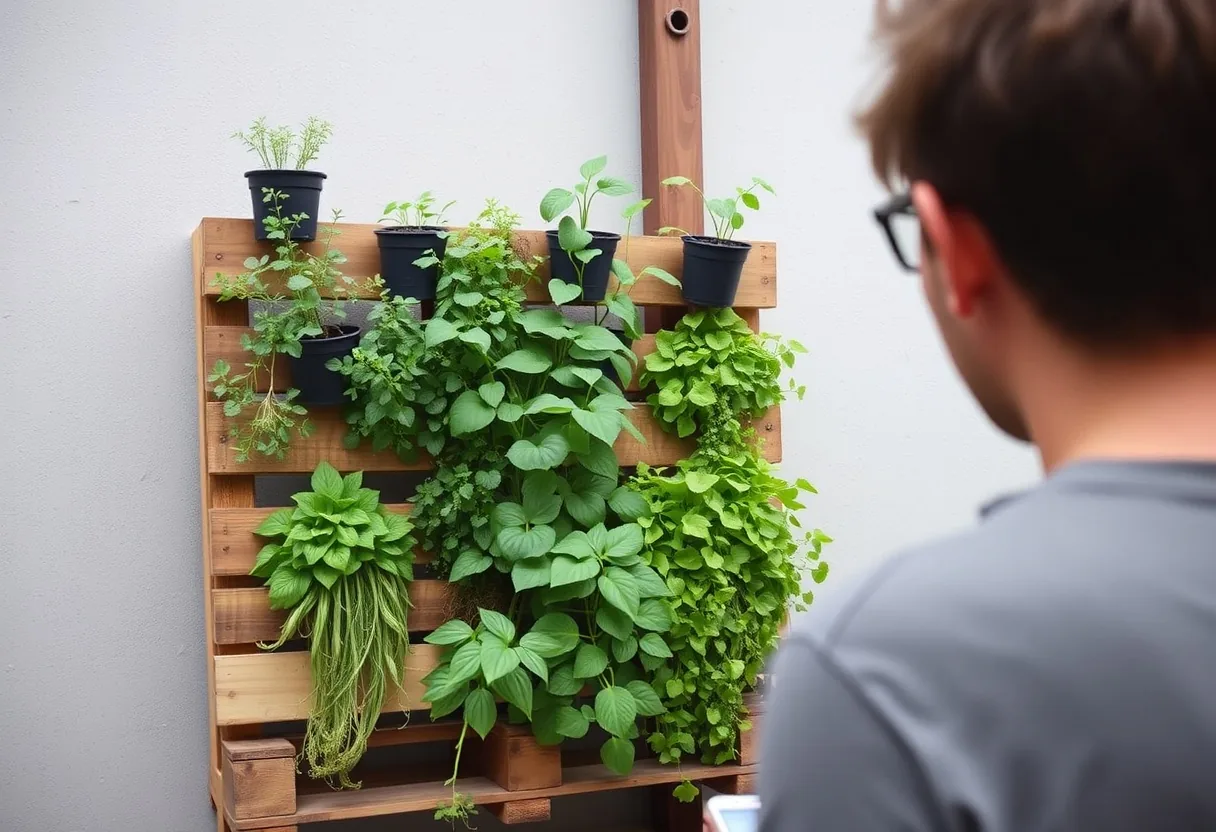 Jardín vertical: palets para tu oasis verde
