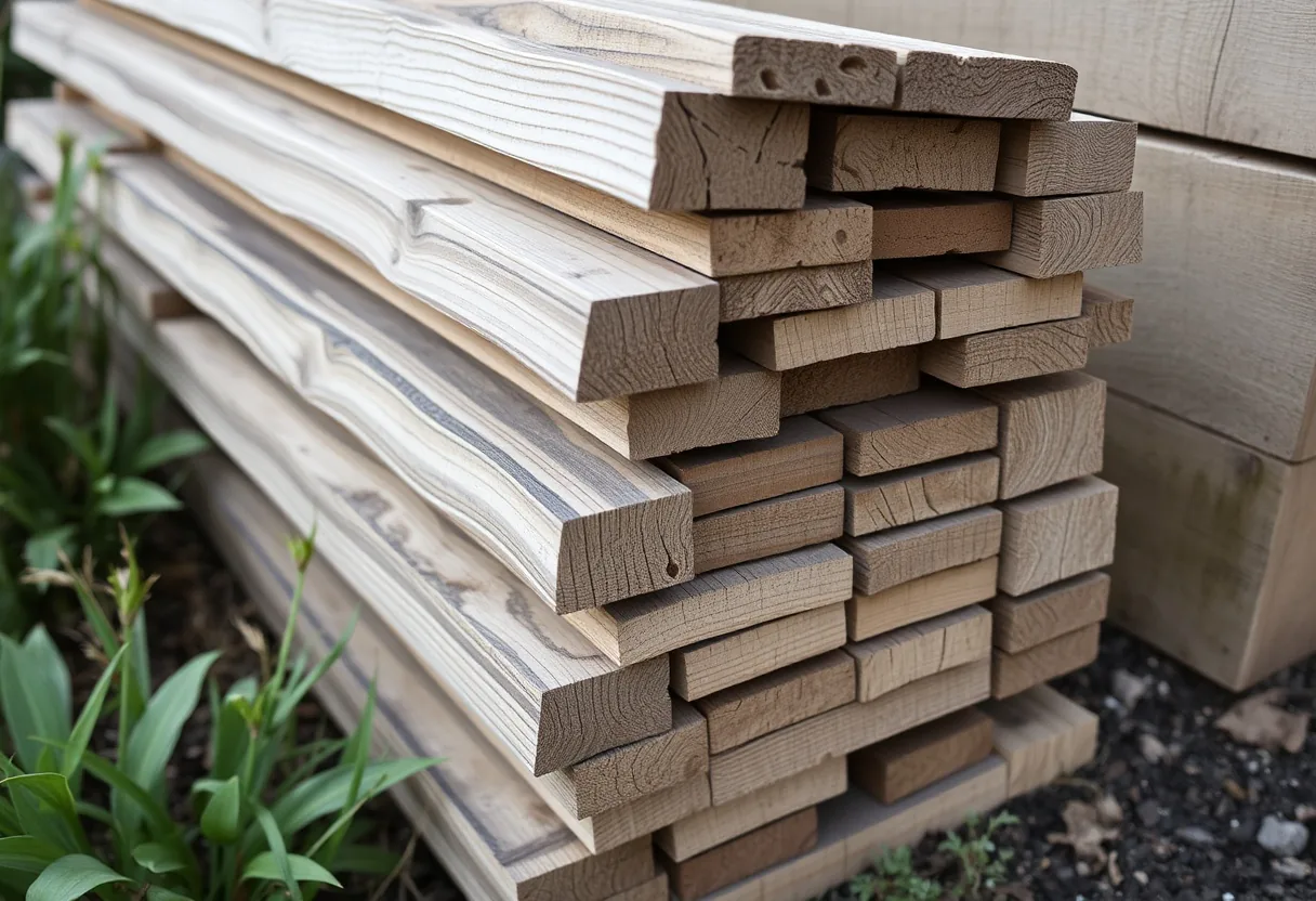 Beneficios de madera reciclada en bancales