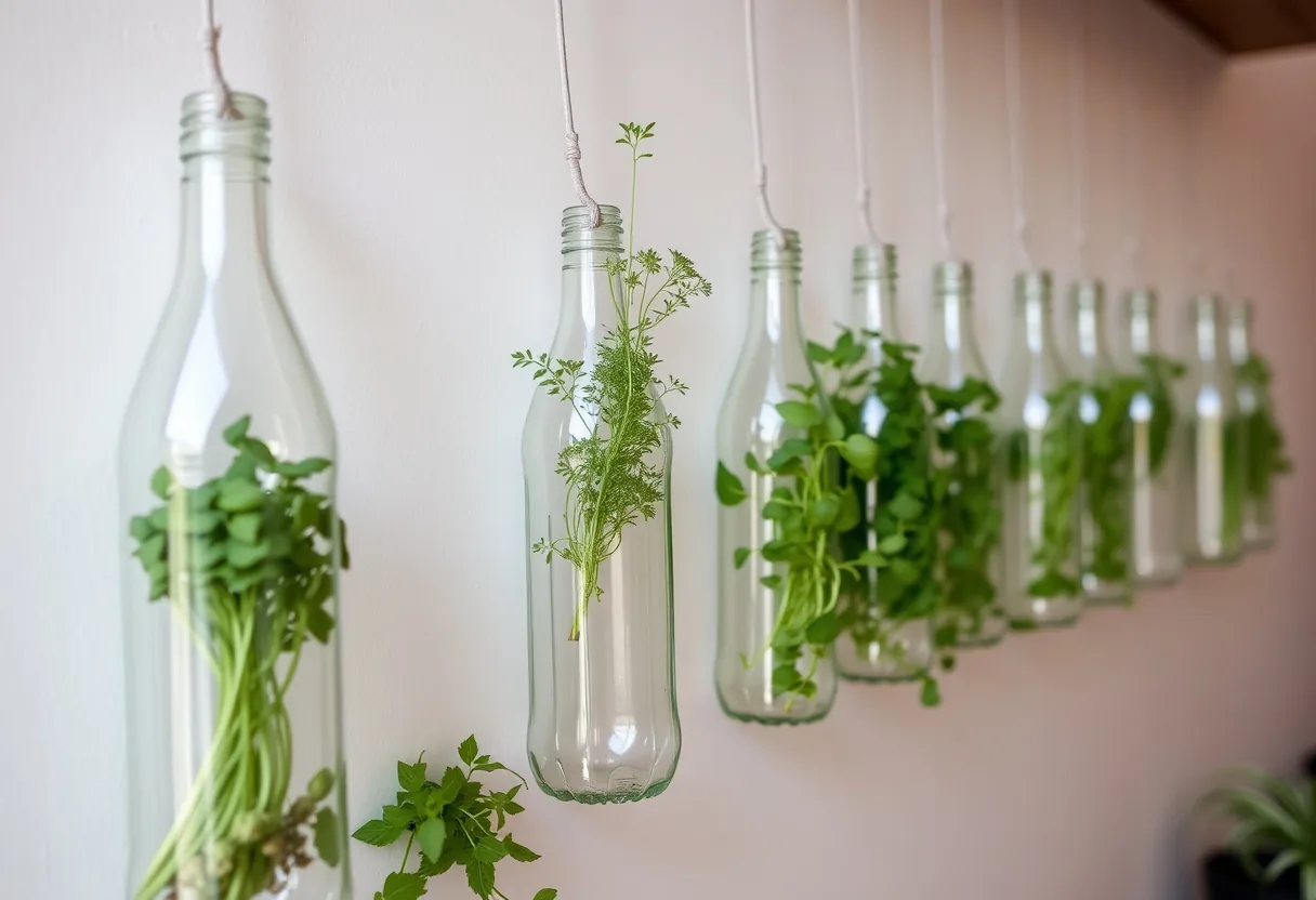 Guía para la construcción de un jardín vertical con botellas recicladas