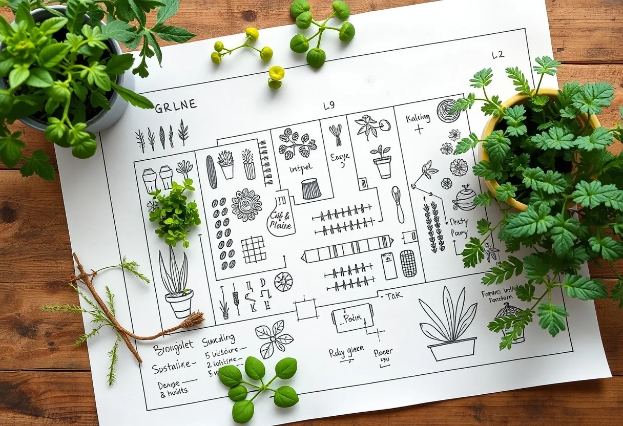 Diseño jardín sostenible: planificación verde
