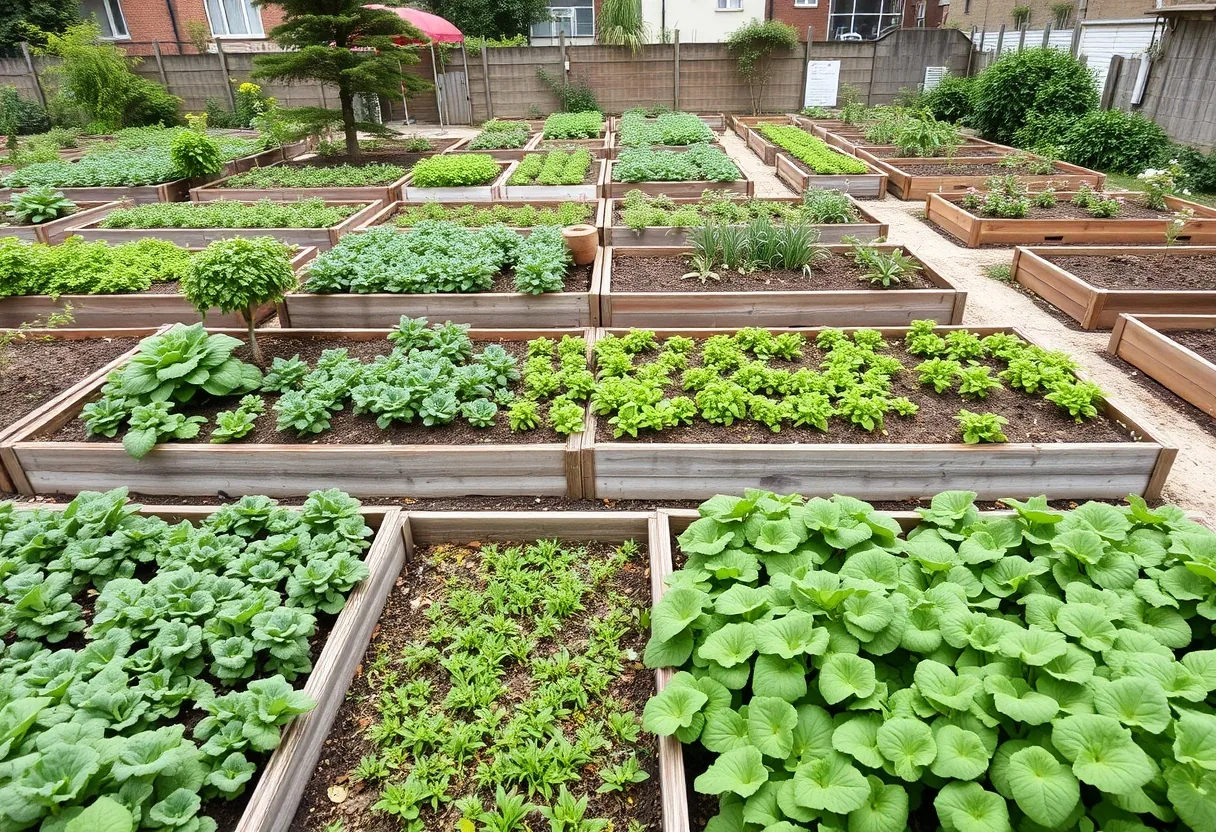 Práctica rotación de cultivos en huerto urbano