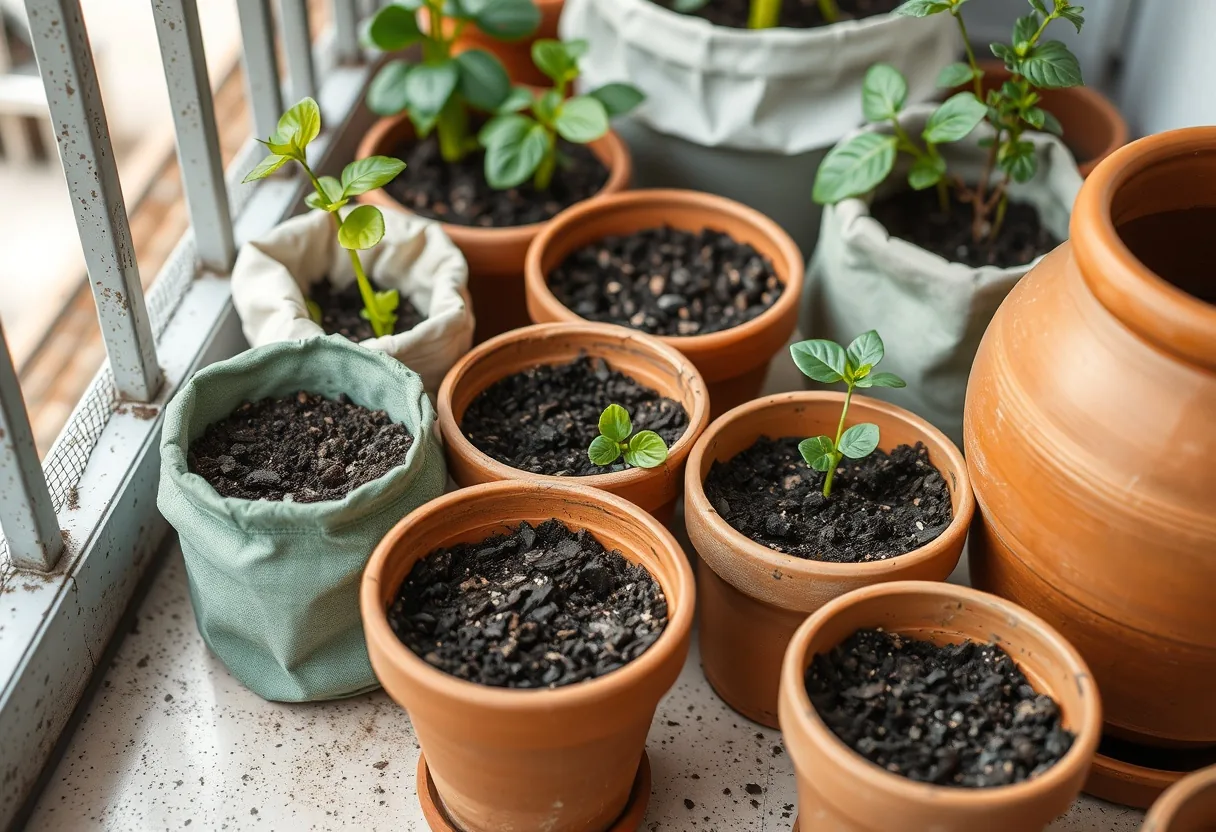 Contenedores y Sustratos para Huertos en Balcones