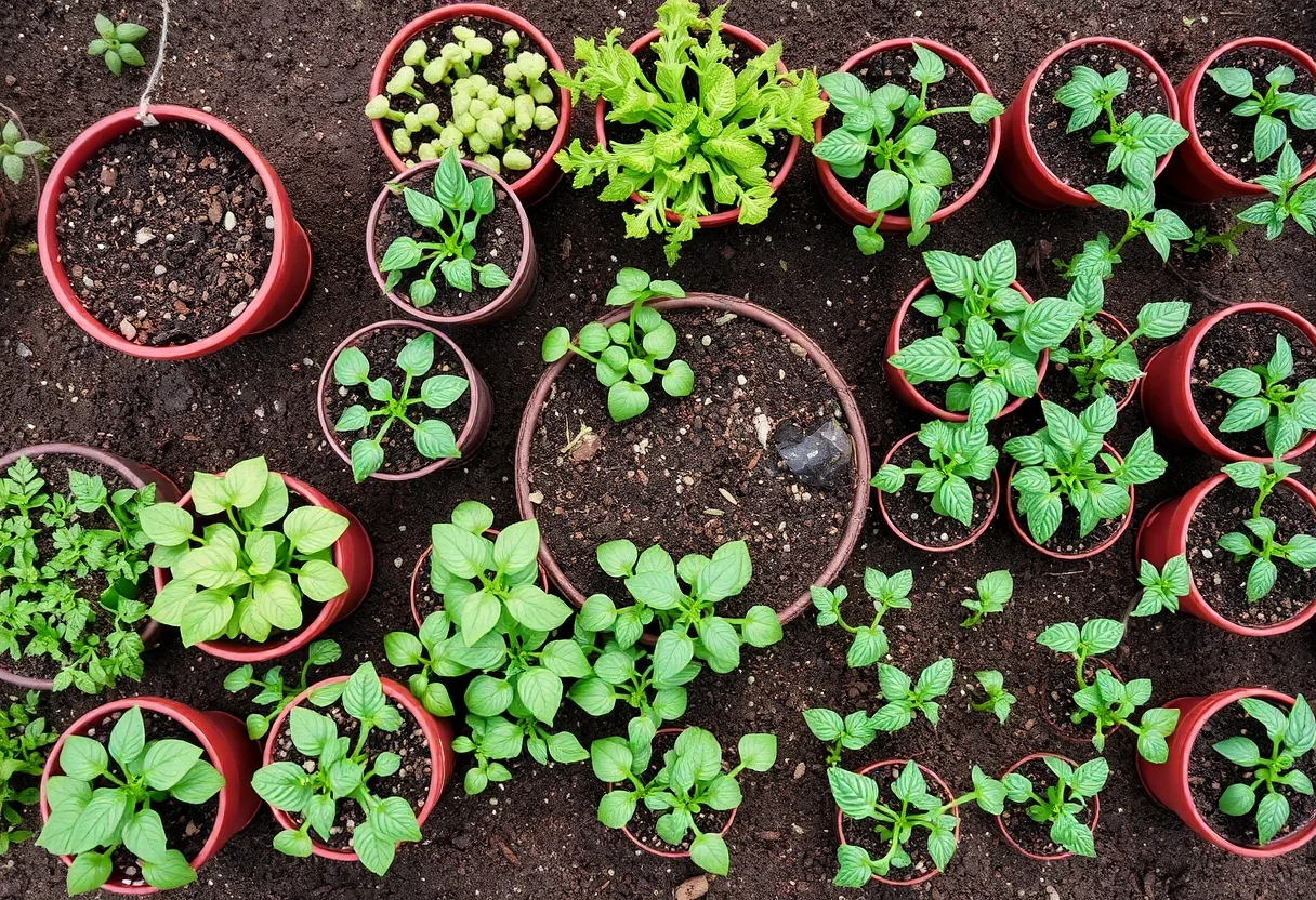 Selección ideal de cestas y plantas para decorar