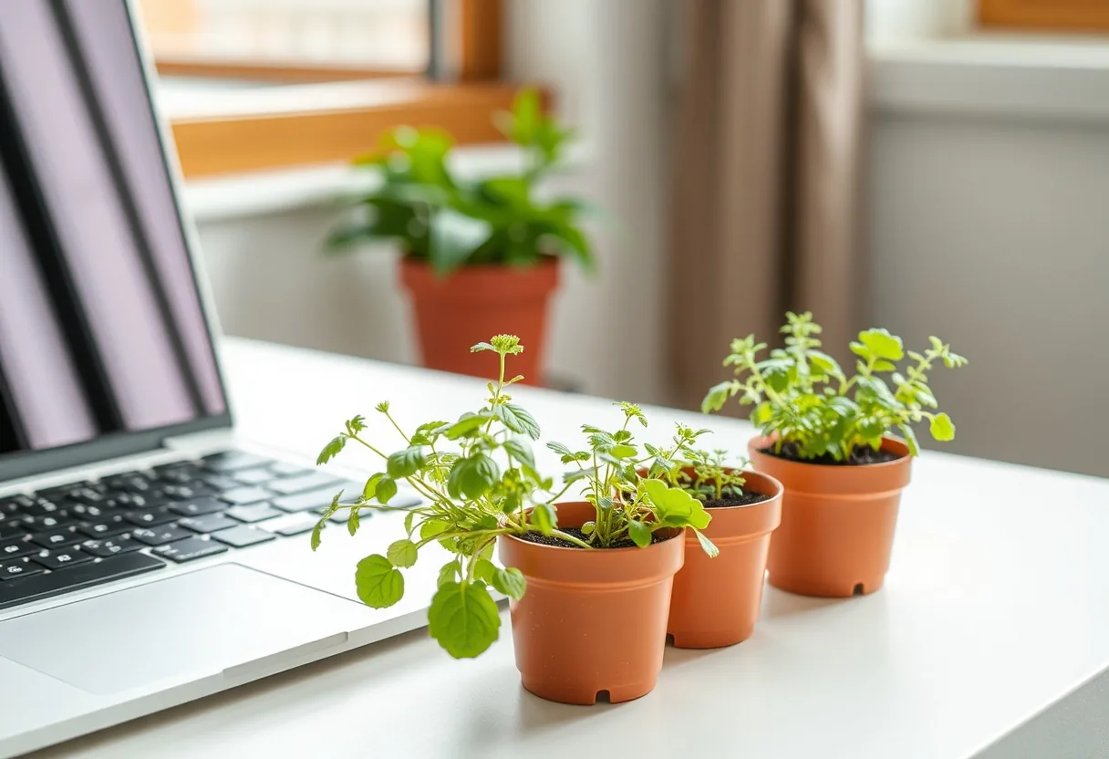 Ideas para microhuertos en oficinas y espacios de trabajo