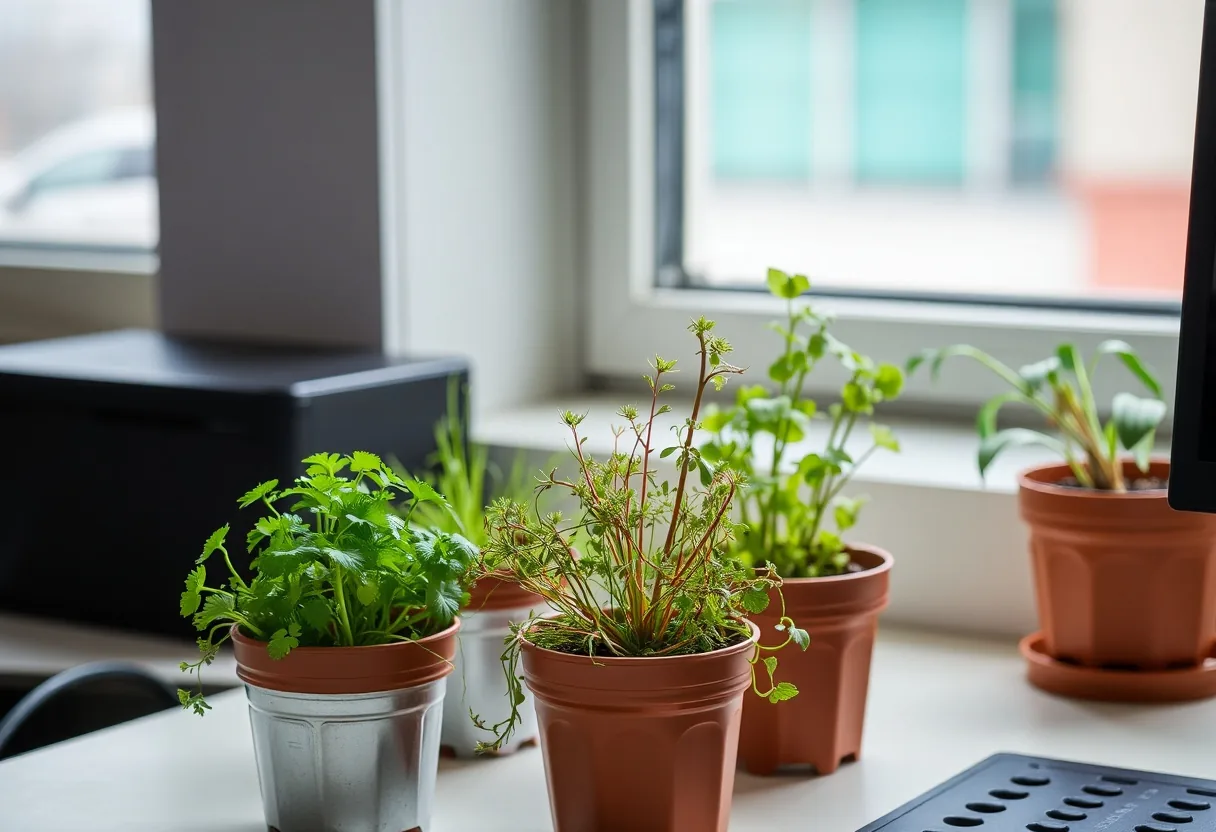 Microhuertos en oficinas: naturaleza en tu espacio laboral