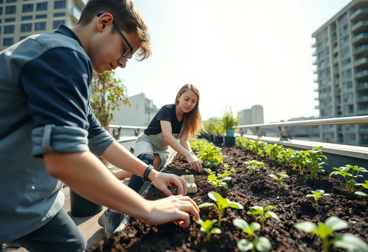 Iniciativas para involucrar a jóvenes en la agricultura urbana