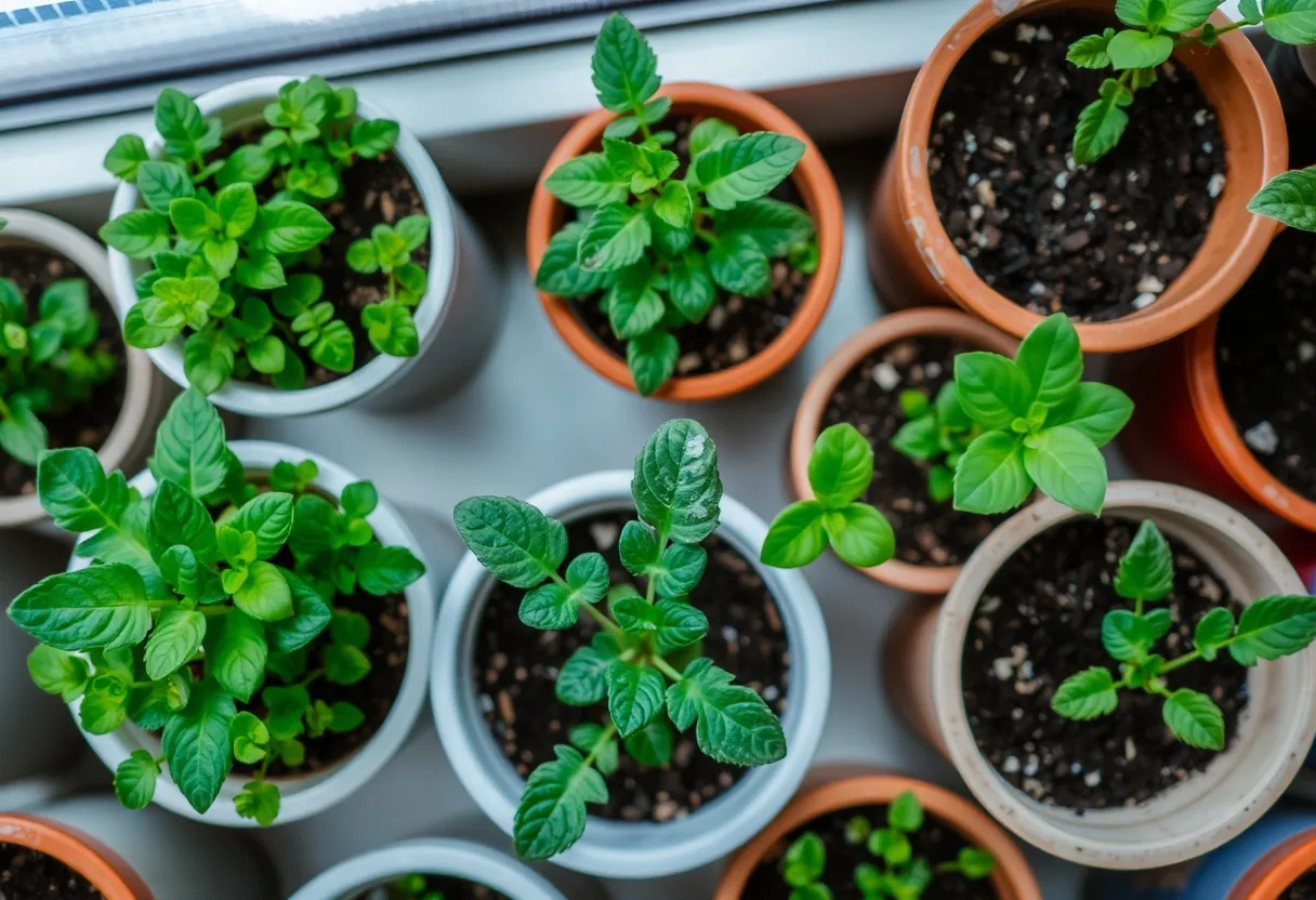 Plantas ideales para microhuertos en interiores 🌿