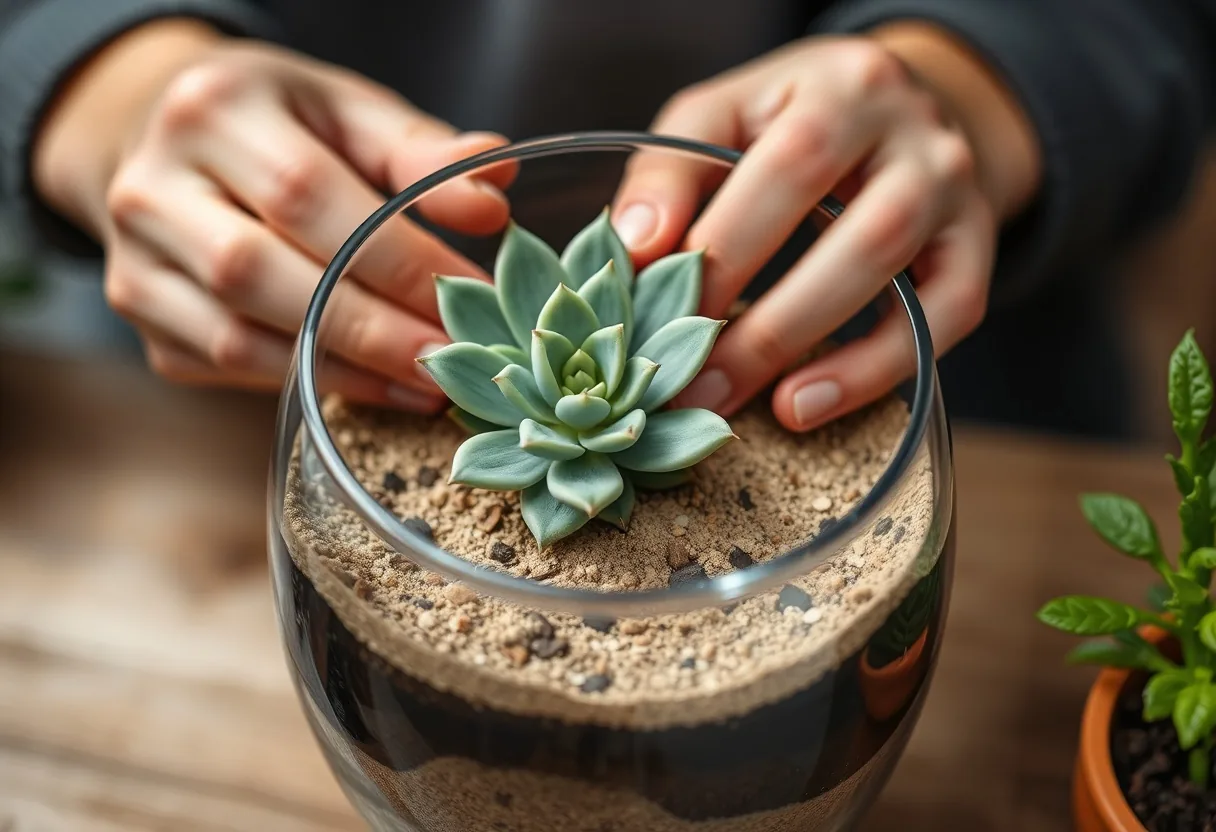 Creando un terrario único con suculentas 🌵
