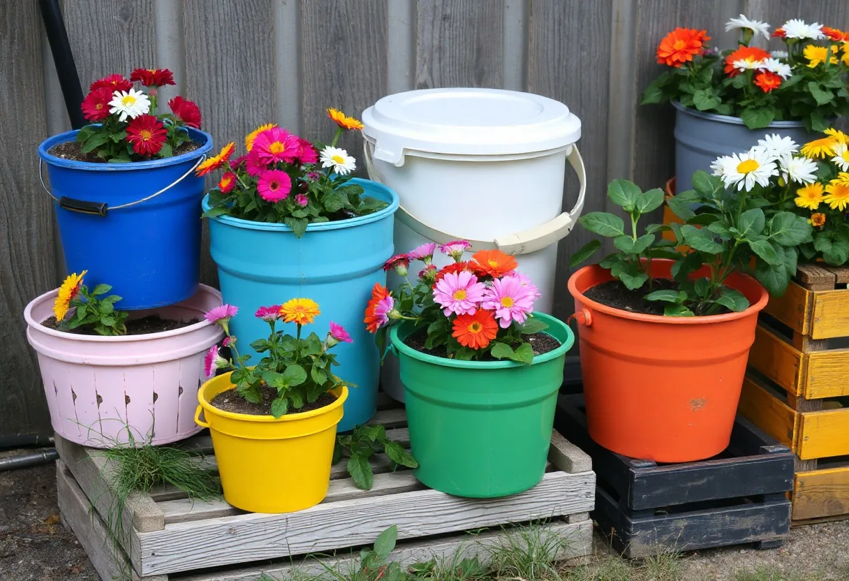 Materiales reciclados que puedes usar en tu jardín