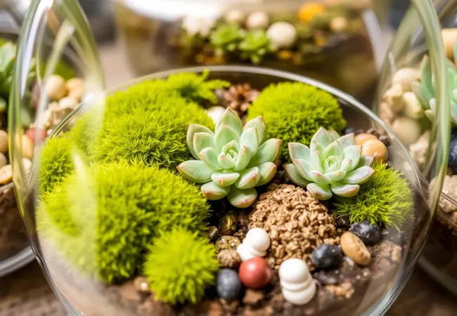 Terrarios con musgo y suculentas: naturaleza en casa Terrarios con musgo y suculentas: naturaleza en casa
