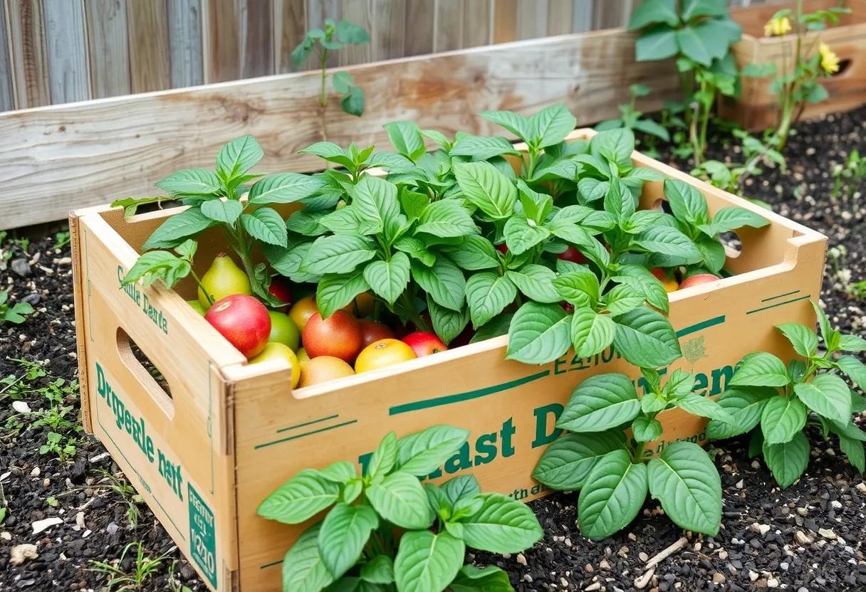 Recicla cajas de fruta: ¡Eco-huerto sostenible!