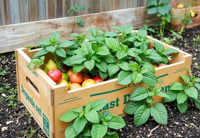 Recicla cajas de fruta: ¡Eco-huerto sostenible! Recicla cajas de fruta: ¡Eco-huerto sostenible!