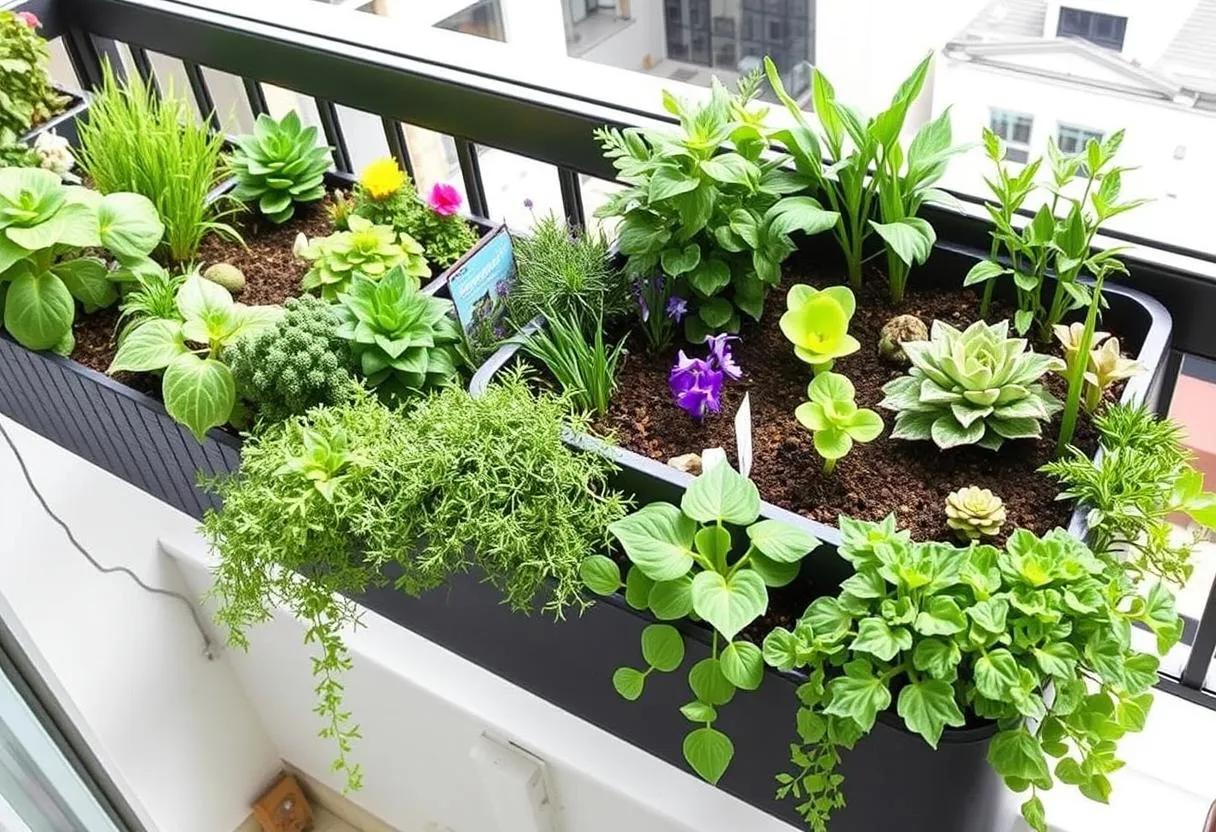 Ideas originales para balcones verdes