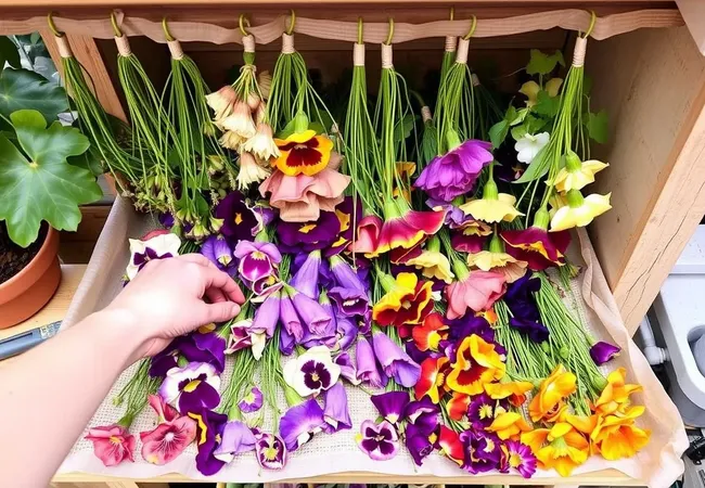 Secado y almacenamiento de flores comestibles Secado y almacenamiento de flores comestibles